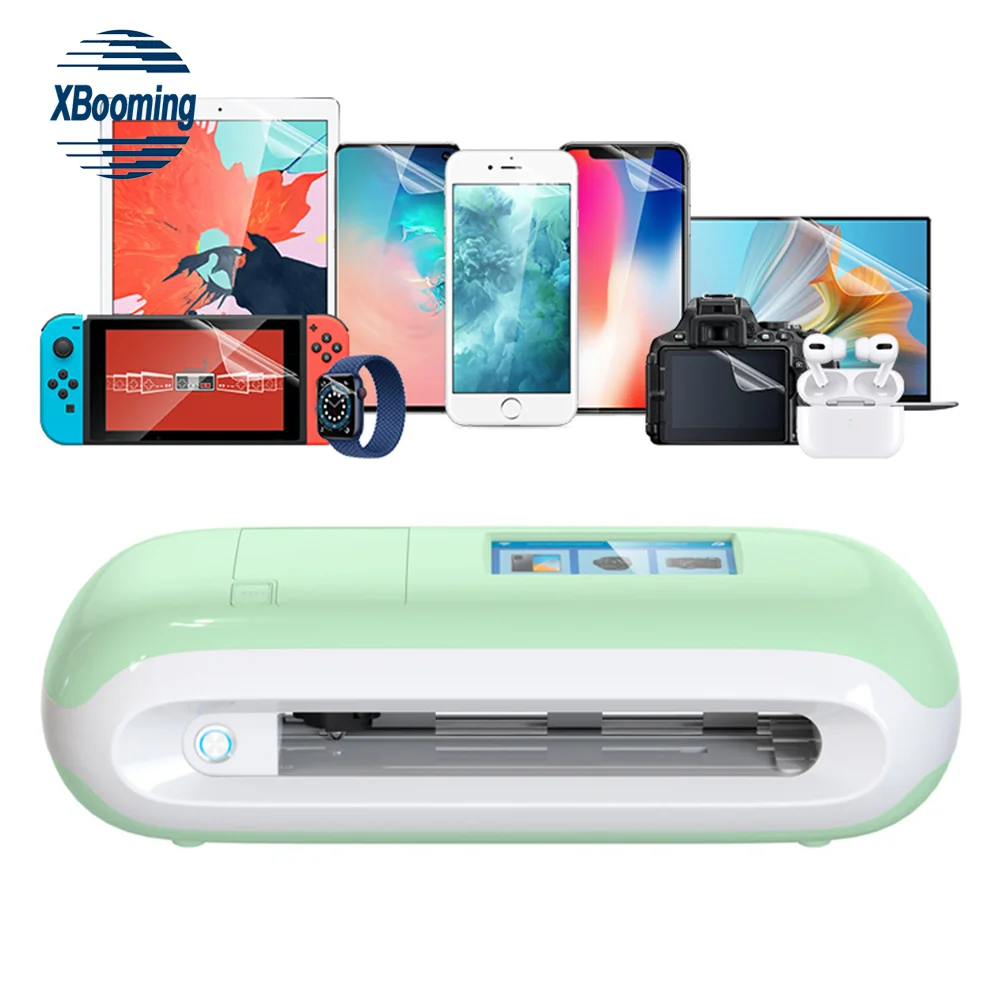 2022 Mini8 Fully automatic Intelligent Hydrogel TPU  mobile phones screen protector Film cutting machine