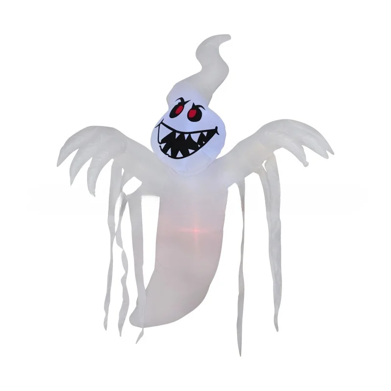 Scary Witch Pumpkin White Ghost Inflatable Halloween Accessories for Outdoor Party Decorations for Christmas Festivities
