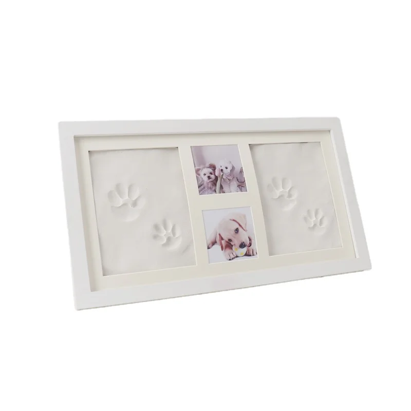 Dog Lover Gifts & Cat Mom Gifts Dog or Cat Paw Print Kit Clay Pet Keepsake Picture Frame