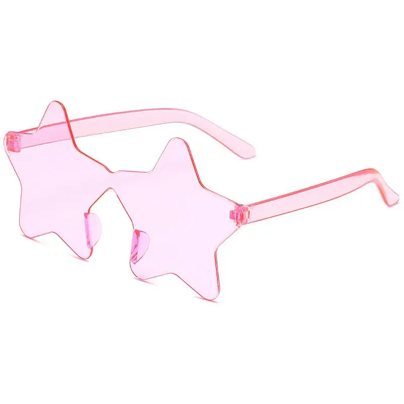 Custom LOGO Eyewear Candy Color Sun Glasses star Loving Heart Shape Sunglasses