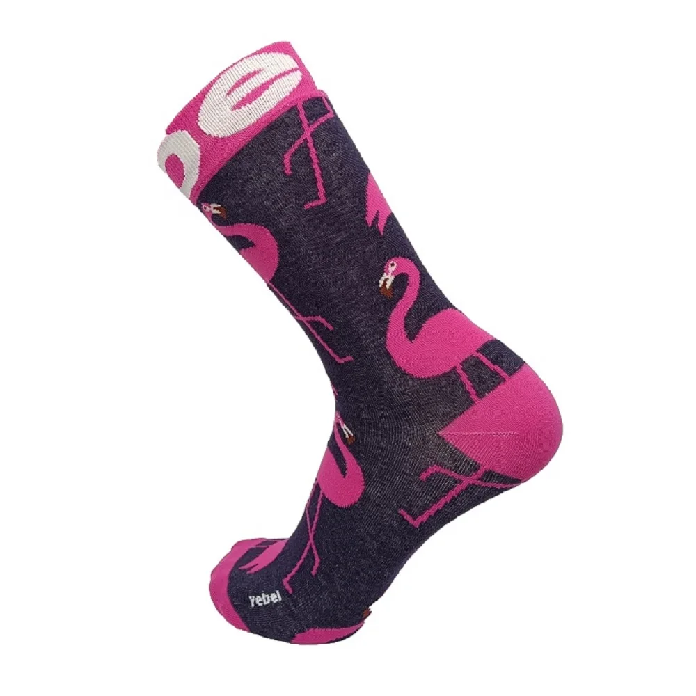 Customized high-quality cotton jacquard dress socks, colorful holiday crazy and fun crew socks