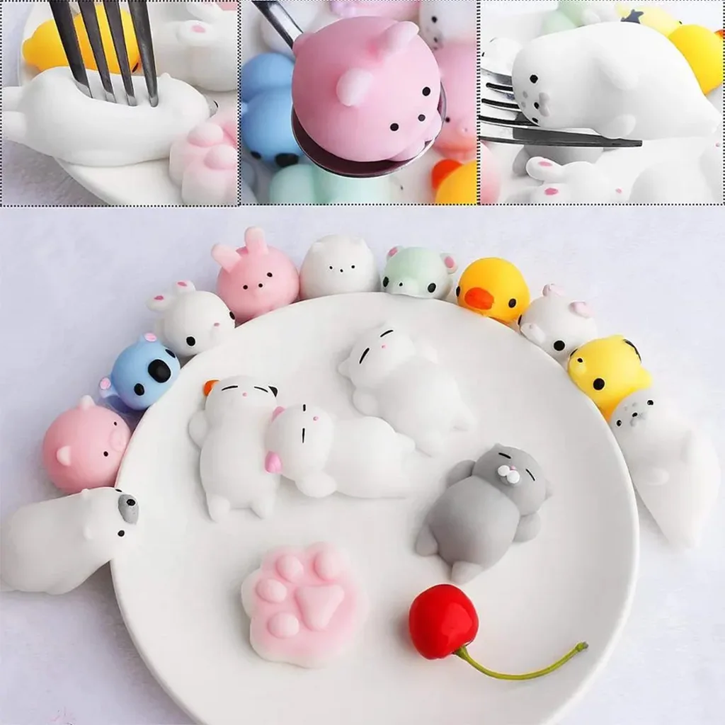 wholesale anti stress fidget rubber custom slow rising cute small mini animal kawaii stretch mochi squishy squeeze toys for kids