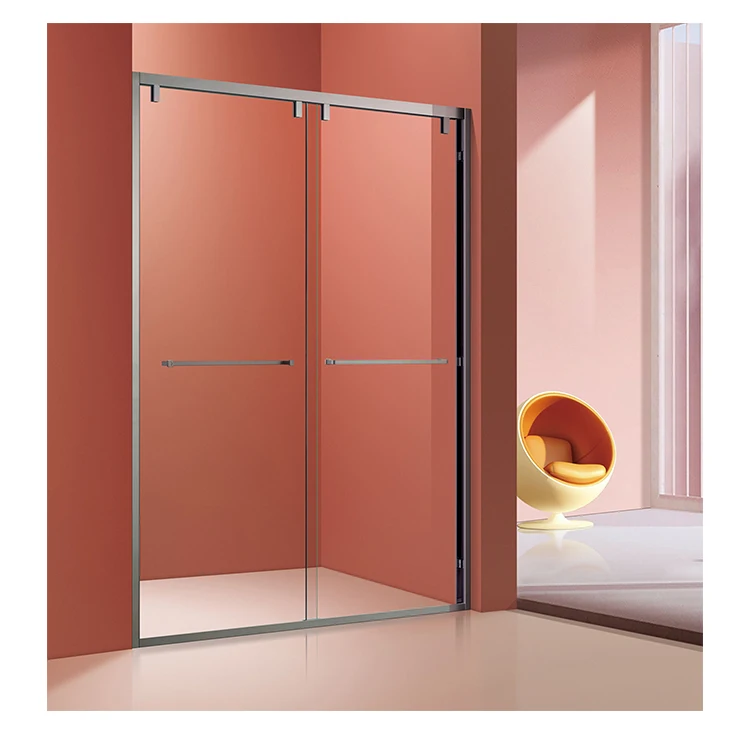 New Style Straight Shower Glass Door Frame Bathroom tempered glass Sliding Shower Door glass shower screen