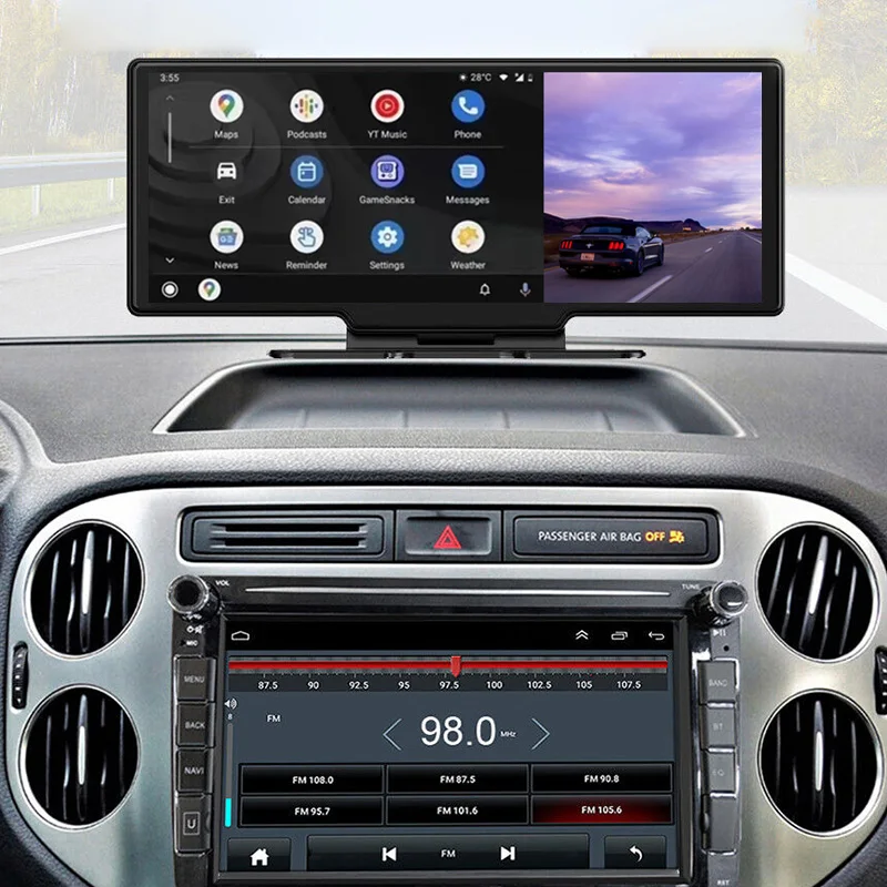 Factory in stock 10.26inch wireless carplay android anto car dvd player
