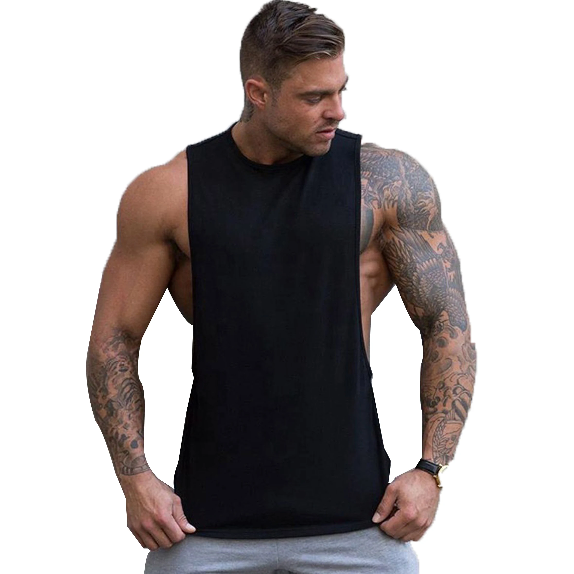 
Wholesale Fitness Clothing Gym Wear Tank Top Men Fitness 