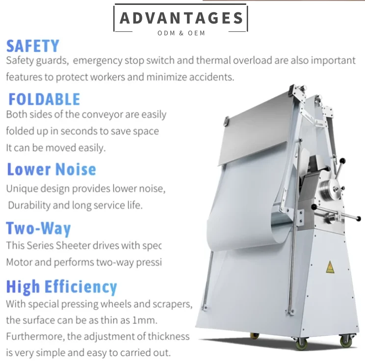 laminador petit laminoir patisserie 520 patisserr boulanger manuel 220v mini pour pain teigausrollmaschine dough sheeter machine