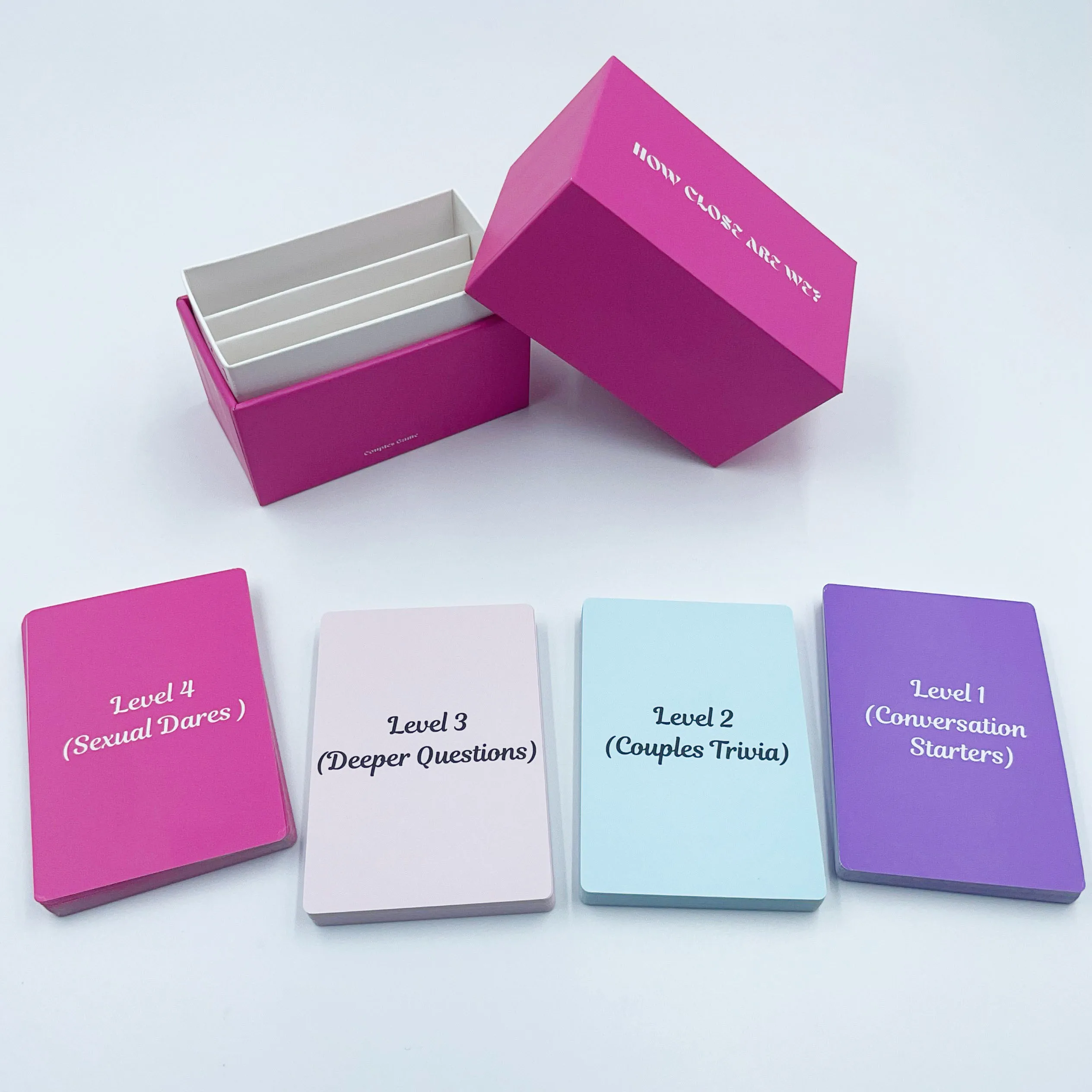 Custom Printing 100 Cards Couple Games Adventure Date Night Question Cards for Couples Conversation Cards