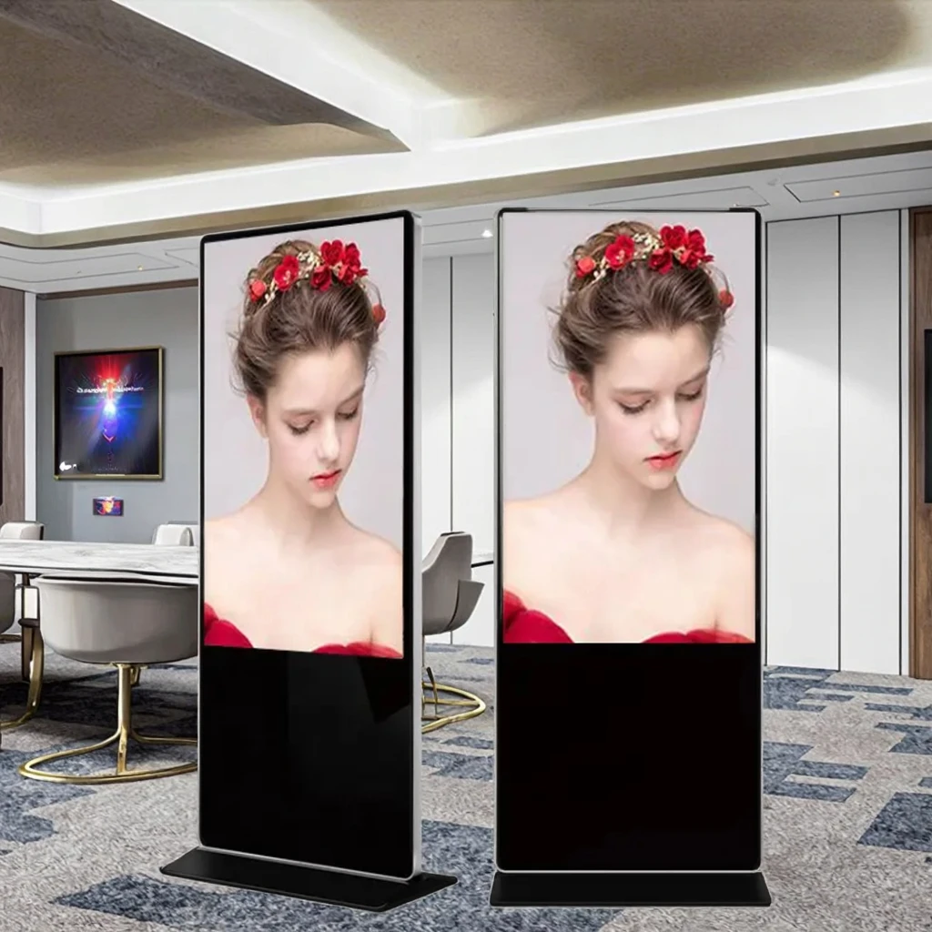 75 65 43 32 Inch 2000 Nits Wall-mounted Advertising Machine HD Hanging Digital Marketing and Advertising Electronic