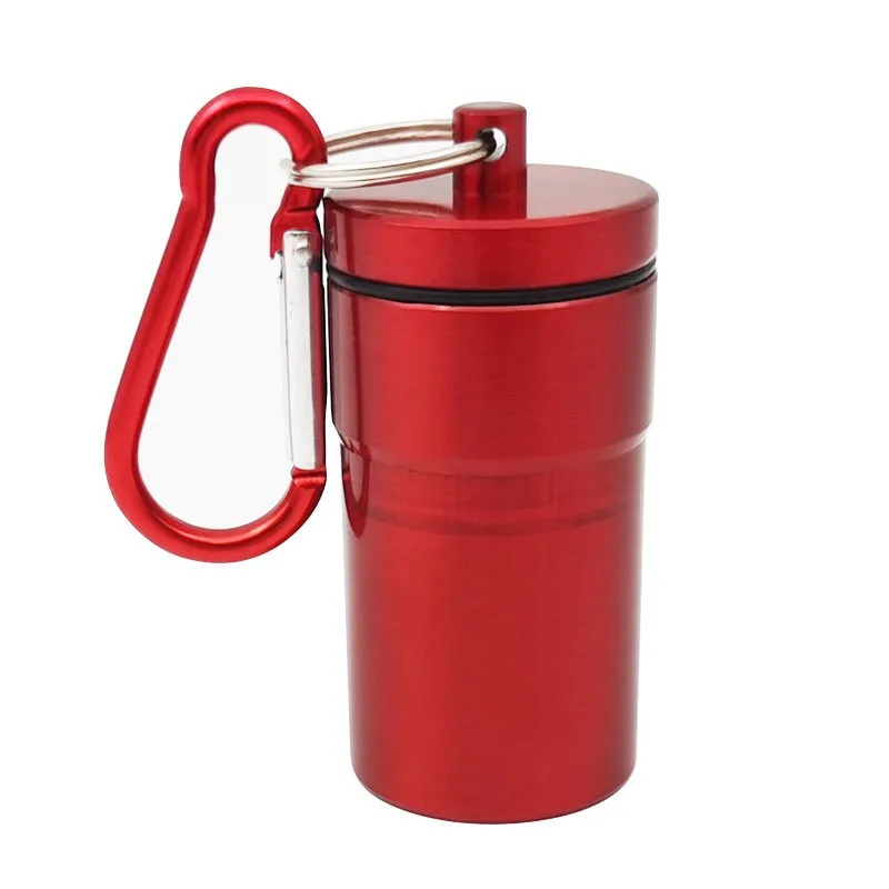 High quality outdoor airtight aluminum keychain metal mini portable ashtray pocket ashtray