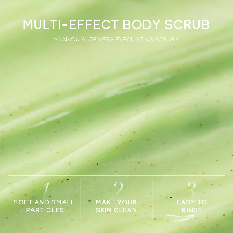 Deep Cleansing Soothing Smoothing 350ml Exfoliating Gel Aloe Vera Body Scrub