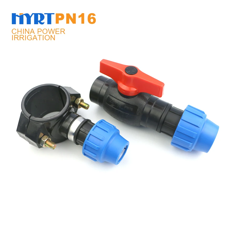 HYRT Male Threaded  Compression Fitting PP Compression Fittings Plastic Male Adaptor With Threaded connector
