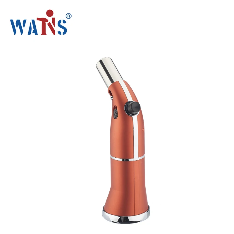 Manufacturers direct butane gas lighter flashlight adjustable flame can fill kitchen roast steak butane torch