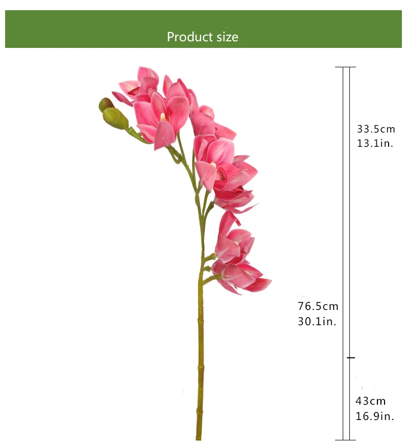 Wholesale high-grade most beautiful artificial flower fancy faux plant real touch butterfly orchid flowers