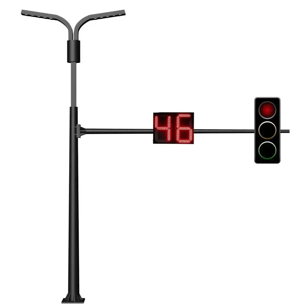 XLZM Outdoor galvanized 3~30m Street Light Pole Q235 Street Lighting Pole lamp Post pole with high quality