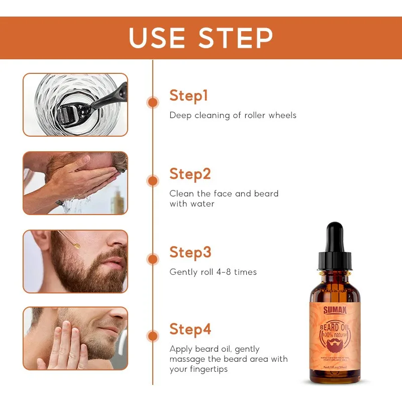 Hot Selling Fashionable Moisturizing Beard Oil Nourishes Facial Hair Growth Beard Oil Is Used For Men Skin Care beard growth oil