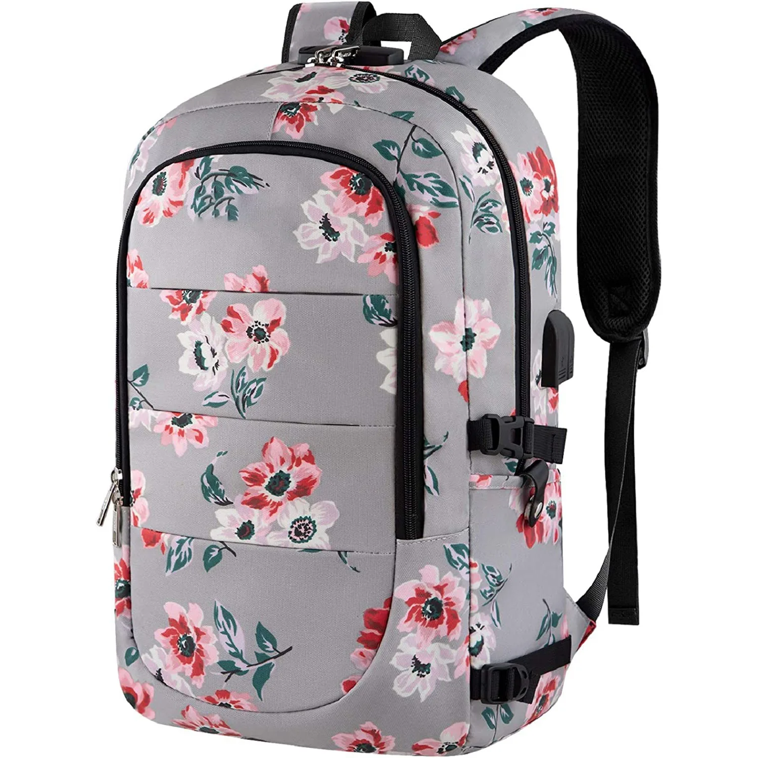 Casual Sports Bags Duffel Bag With USB Charging Hole Laptop Backpack for Commuting