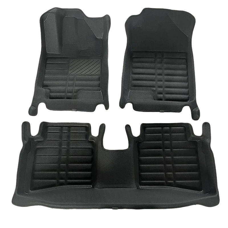 New wholesale low price customized hot sale luxury 5d all-weather waterproof non-slip pvc leather 7d car floor mats