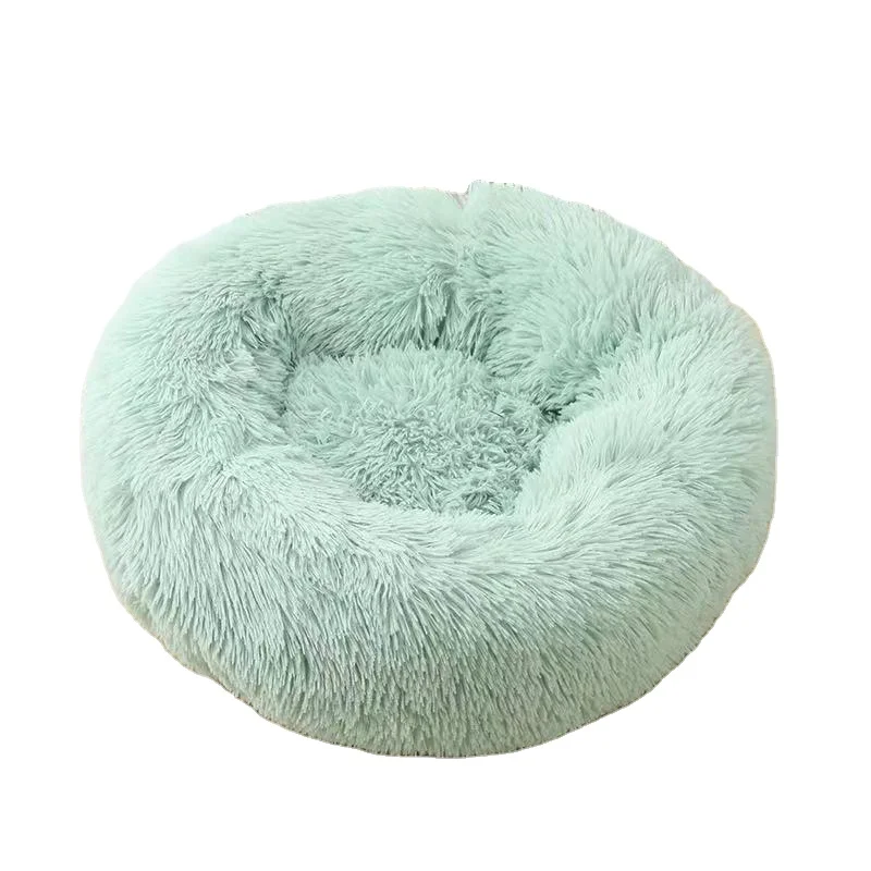Wholesale China Anti Anxiety Plush Calming Pet Cat Dog Bed for Dogs and Cats Orthopedic Memory Foam Donut Round Washable Dog Bed