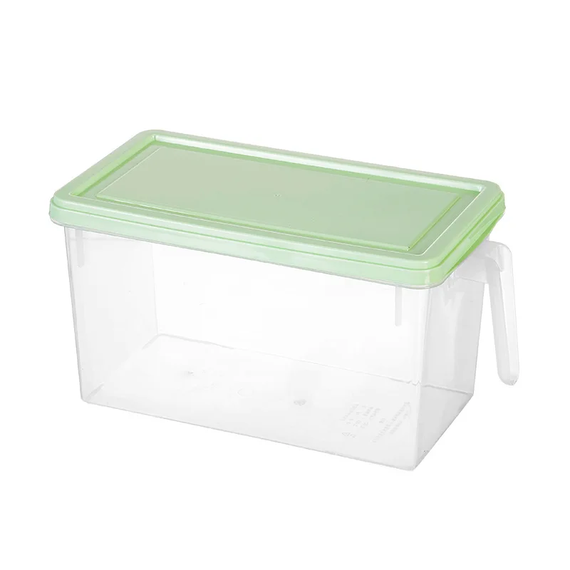 Food Grade PP Plastic Home Kitchen Refrigerator Food Ftorage Box Crisper with Handle