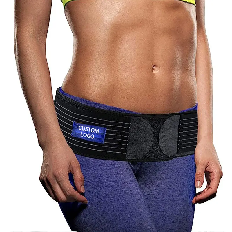 B&M Lower Back Pelvic Support Compression Si Joint Elastic Hips Slimming Belt Brace Pain Relief Sacroiliac Hip Belts For Women