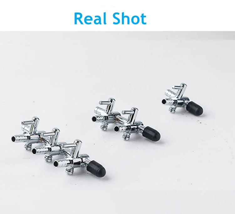 fish tank 304 stainless steel  Aquarium accessories Adjustable shunt diverter Four head splitter Corrosion resistance