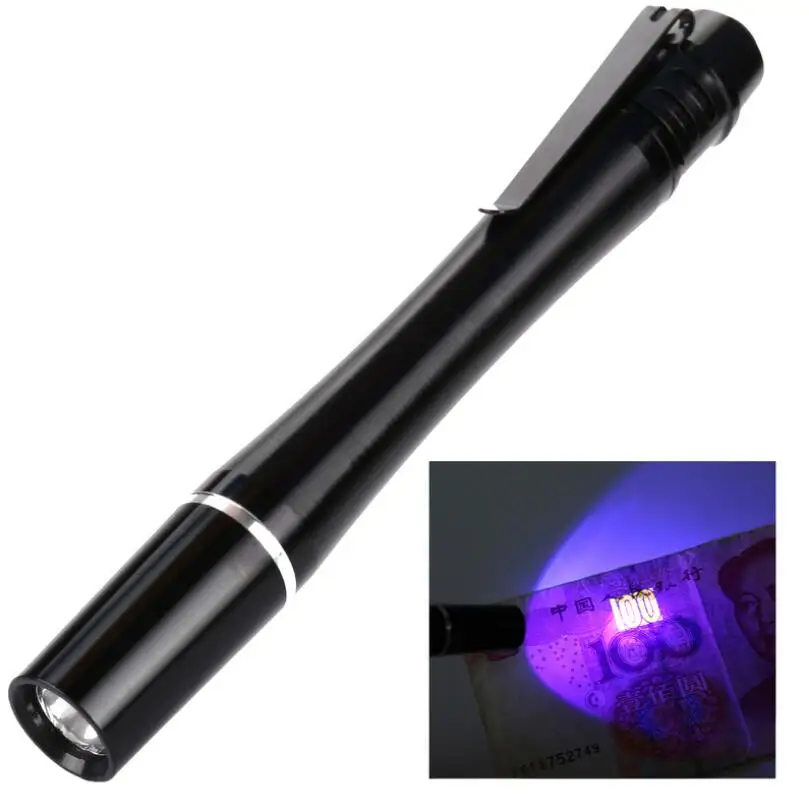 Mini Waterproof Flashlight Penlight Pocket Pen Light for Working Professional 395nm LED flashlight/