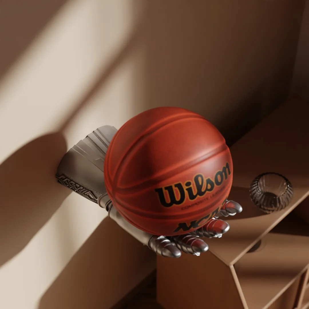 Wholesale Basketball Soccer Ball Bracket Base storage shelves adams hand shaped basketball holder