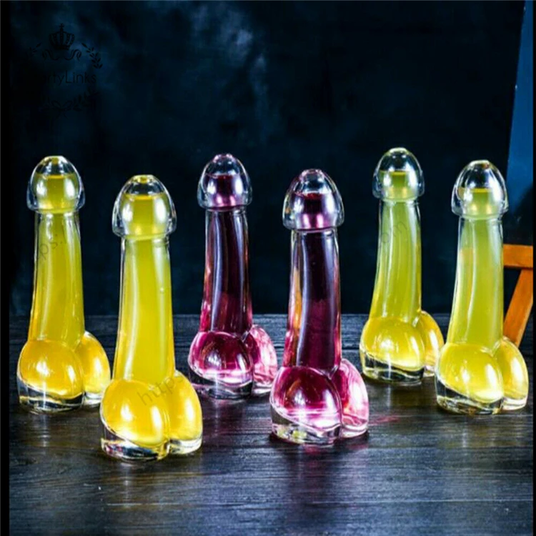Hen Party Creative design funny Penis Shot glasses Cocktail Wine Glass For Parties night KTV Night show Penis shape glass cup
