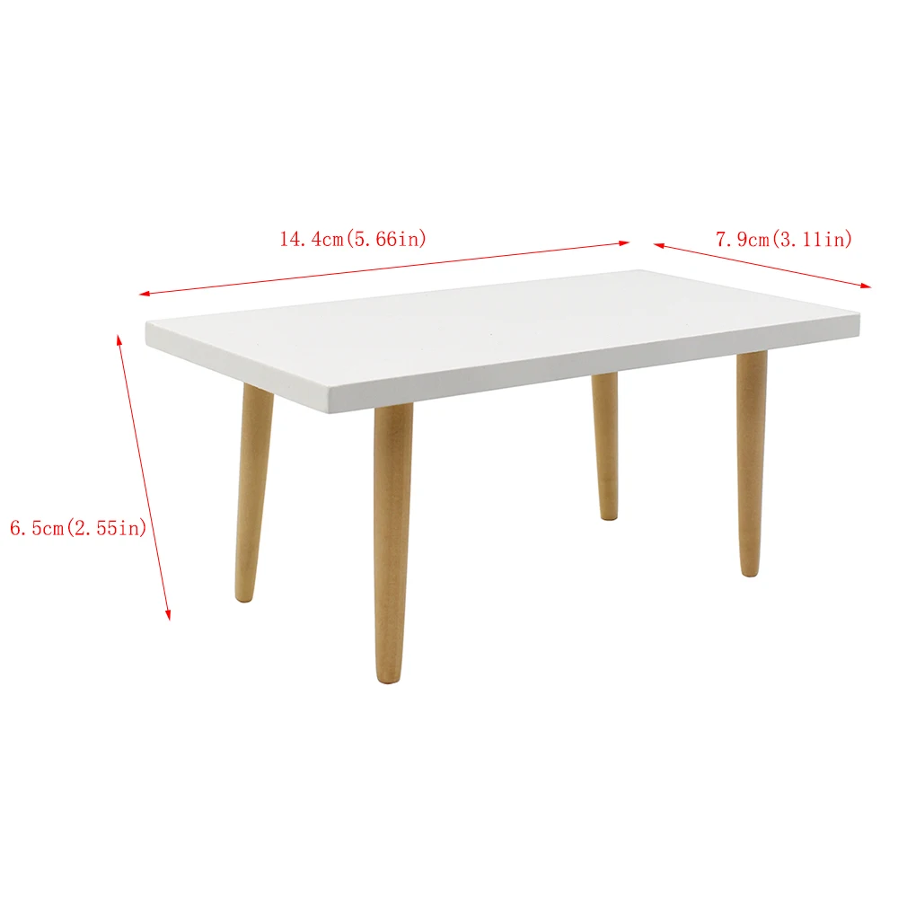 iLAND Dollhouse Furniture Modern Dining Table w/ Chairs Cabinets Doll House Dining Room Miniatures Toys For Girls Boys Children