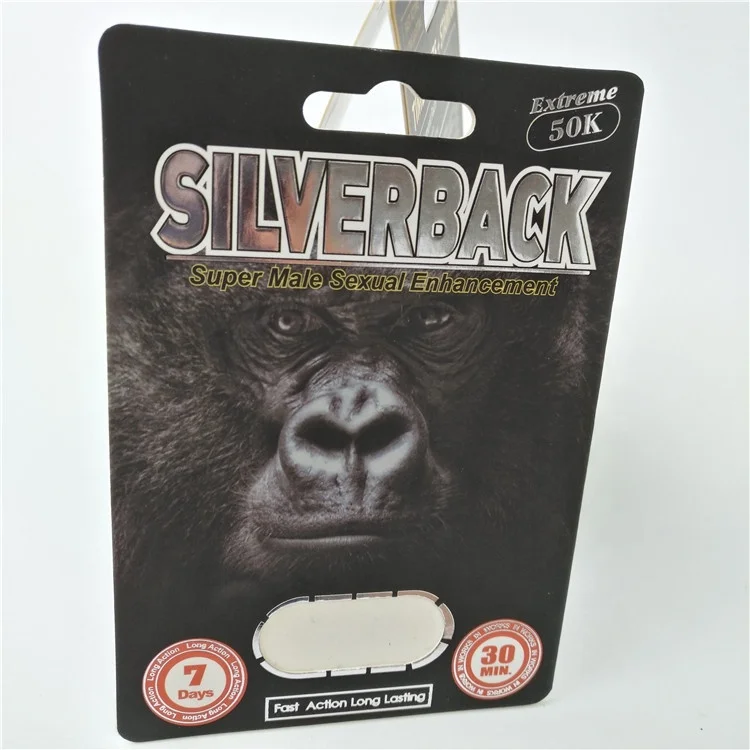 Customized Logo Blister Card Packaging PET Material For Male Enhancement Pills