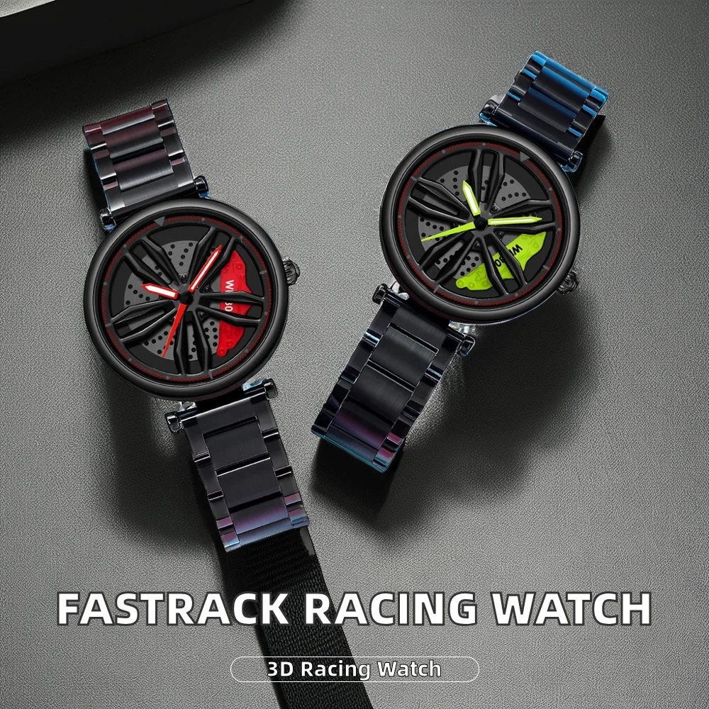 Fastrack мужские Роскошные Аналоговые гоночные часы 36 мм Диаметр Скелет обода дизайн из нержавеющей стали Пряжка Бизнес-ориентированная Мода