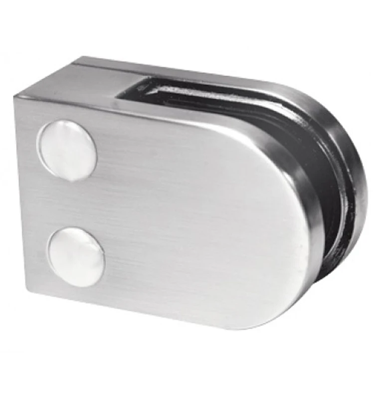 Stainless Steel square punching D type Stair Handrail & Railing Balustrade glass fencing holder