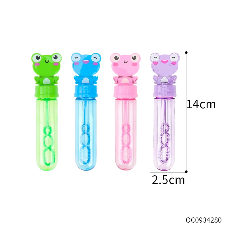 Frog animal blowing bubble bottle soap bubble toy wand for boys girls kids