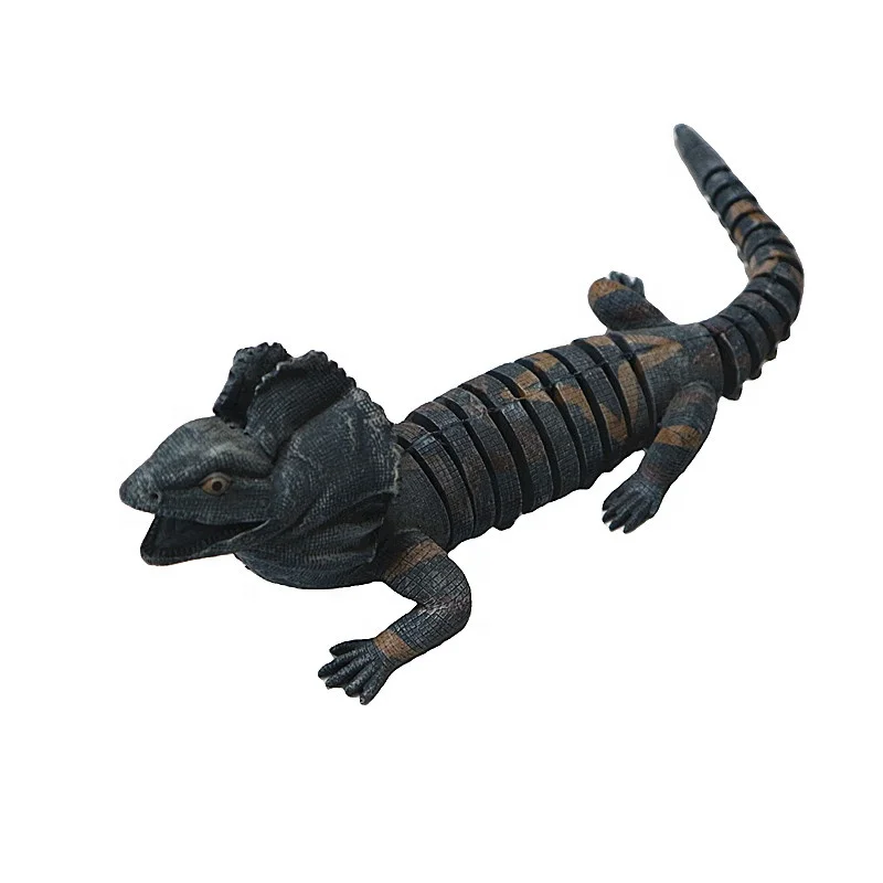 Vivid Resin Lizard Statue Indoor & Outdoor Home Decoration with Movability Chameleon Sculpture for Wall Usage