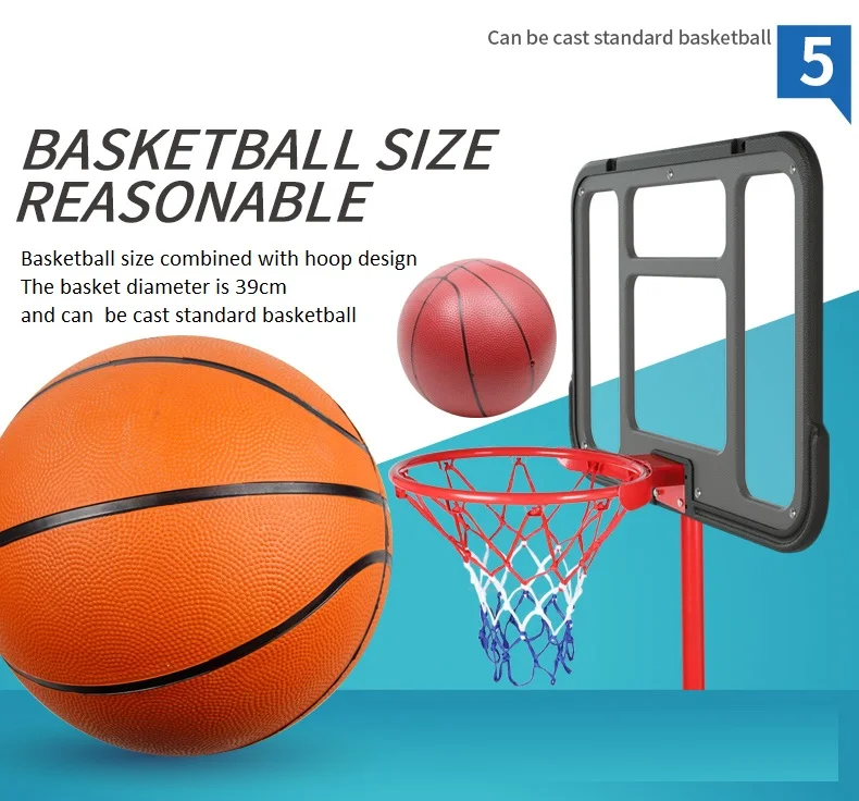 Outdoor basketball toys  2.0m artificial glass basketball hoop toys basketball sport toy game set kids