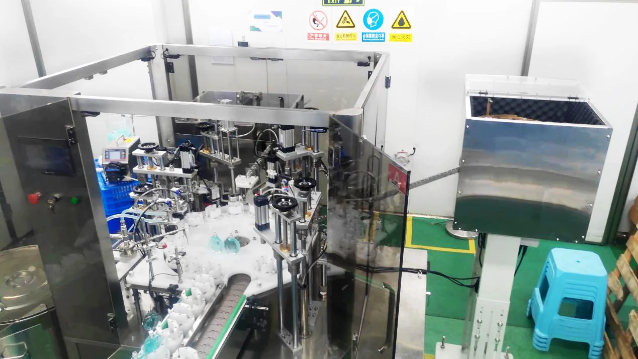 Automatic Industrial Manufacture Perfume roll on fragrance essential oil Liquid Rotary Filling Capping Packing  Line