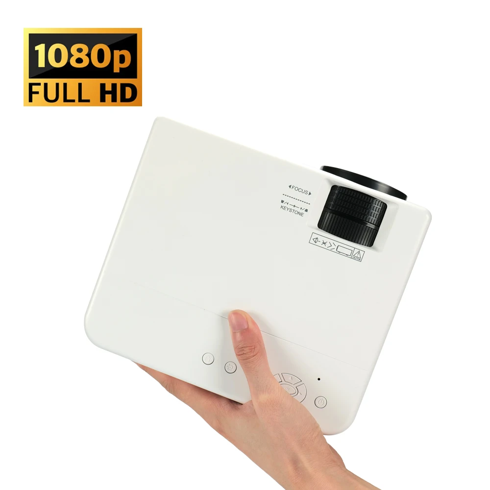 Проекторы, мини-проектор для телефона Full HD 1080P, ЖК светодиодный проектор 4K, поддержка видео, Wi-Fi, беспроводное зеркальное отображение телефона