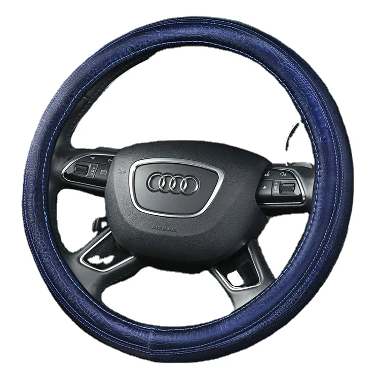 Promotion new material  universe PVC leather velvet grip  steering wheel cover