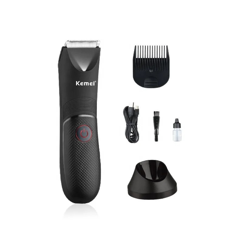 Kemei KM-1838 для взрослых мужчин водостойкая электрическая машинка стрижки беспроводная аккумуляторная батарея корпус паха Стрижки животных бритва триммер волос