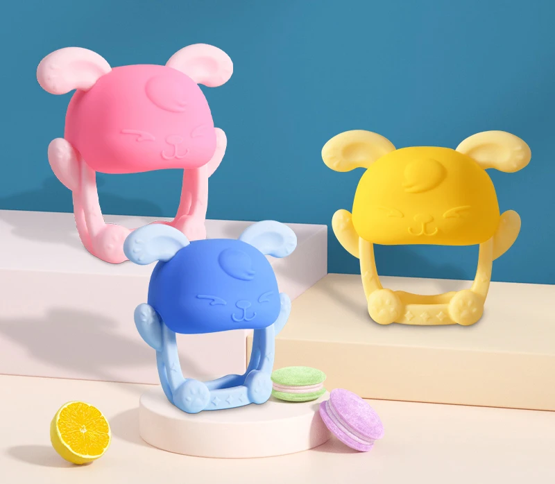 Food Grade Bpa Free Silicone Teether Toy Baby Teether New Baby Teether Trade