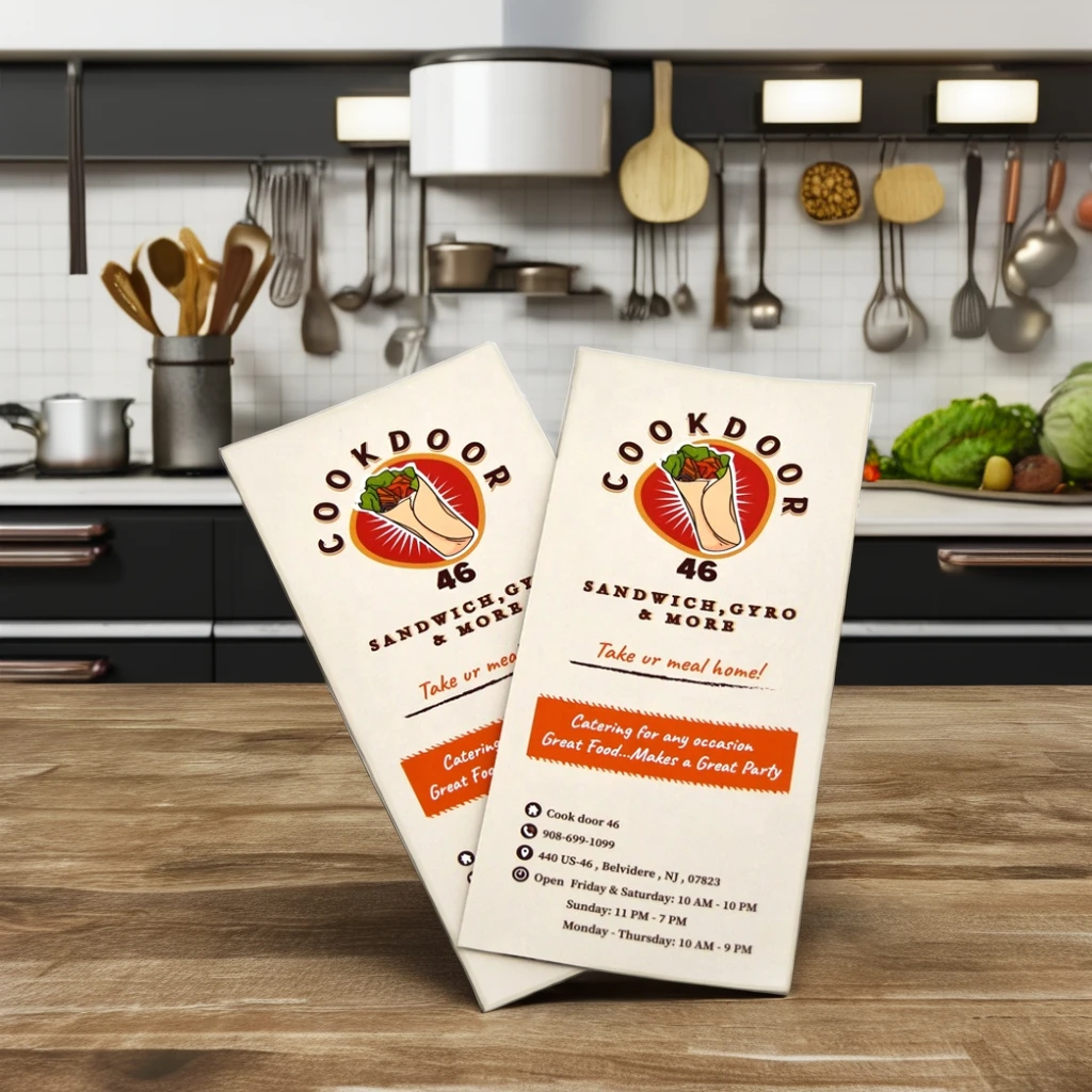 Custom Color design service include Restaurant Menu & Cookbook Catalog glossy Paper Food Recipe Booklet for Fast food restaurant