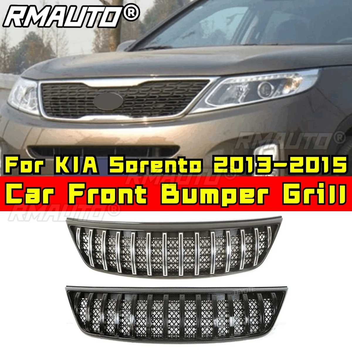 Для KIA Sorento 2013-2015 автомобильный передний бампер гриль гоночная решетка обвес автомобиля аксессуары для