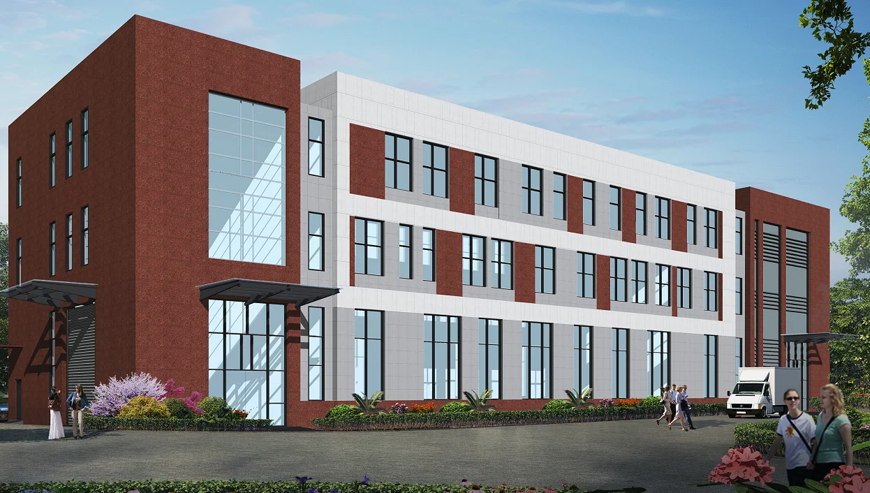 Architecture Design with prefabricated steel structure style for factory and warehouse building design with profile drawing