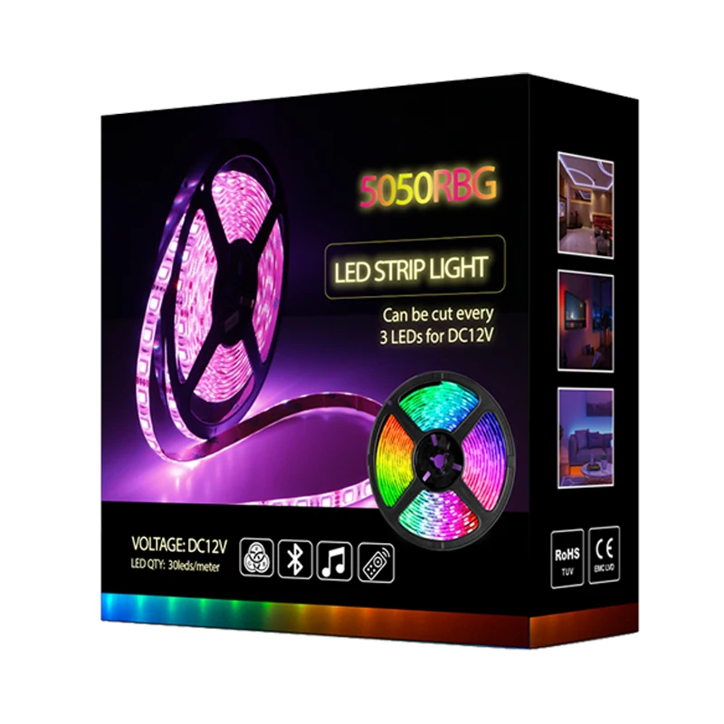  5 м/коробка алюминиевый профиль RGB для светодиодной