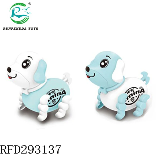 Promotion Gift Cartoon Animal Model Toy Wind Up Dog Toy
