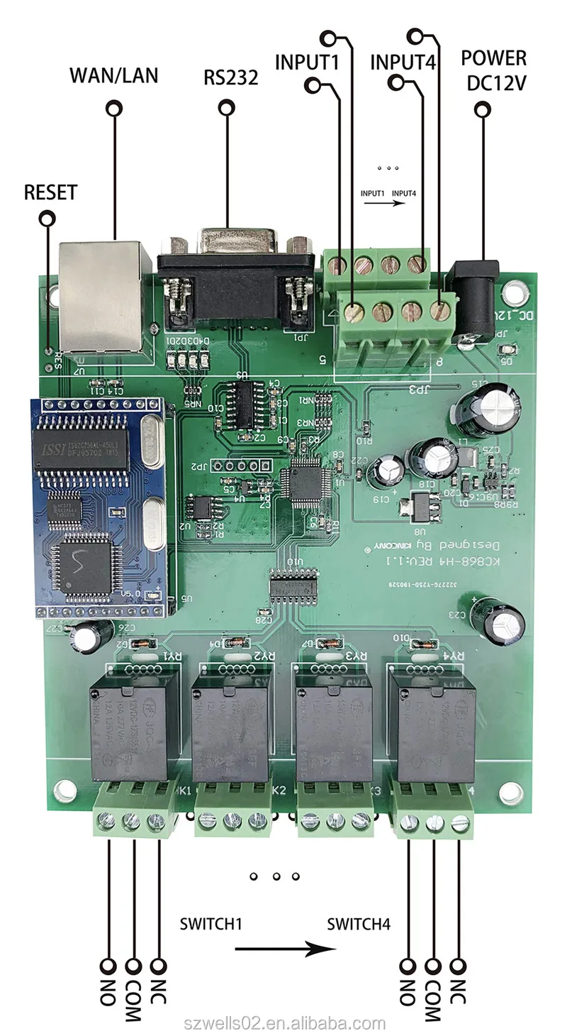  Умный дом pcb дистанционного управления 4 канала высокое качество Многослойная печатная плата PCB