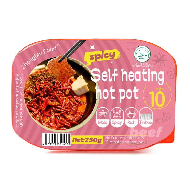 Good Quality Healty Beef Halal Instant Hot Pot Self Heating