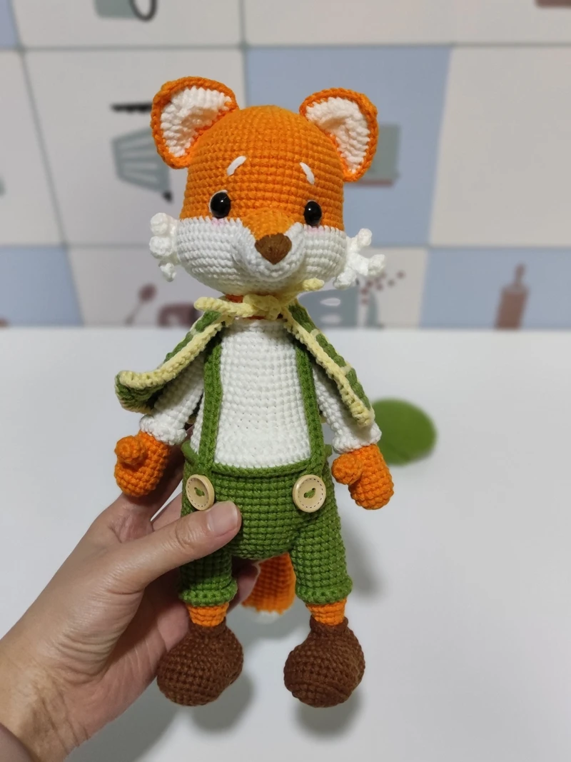 Factory Customized Handmade doll Amigurumi Crochet Fox Toys
