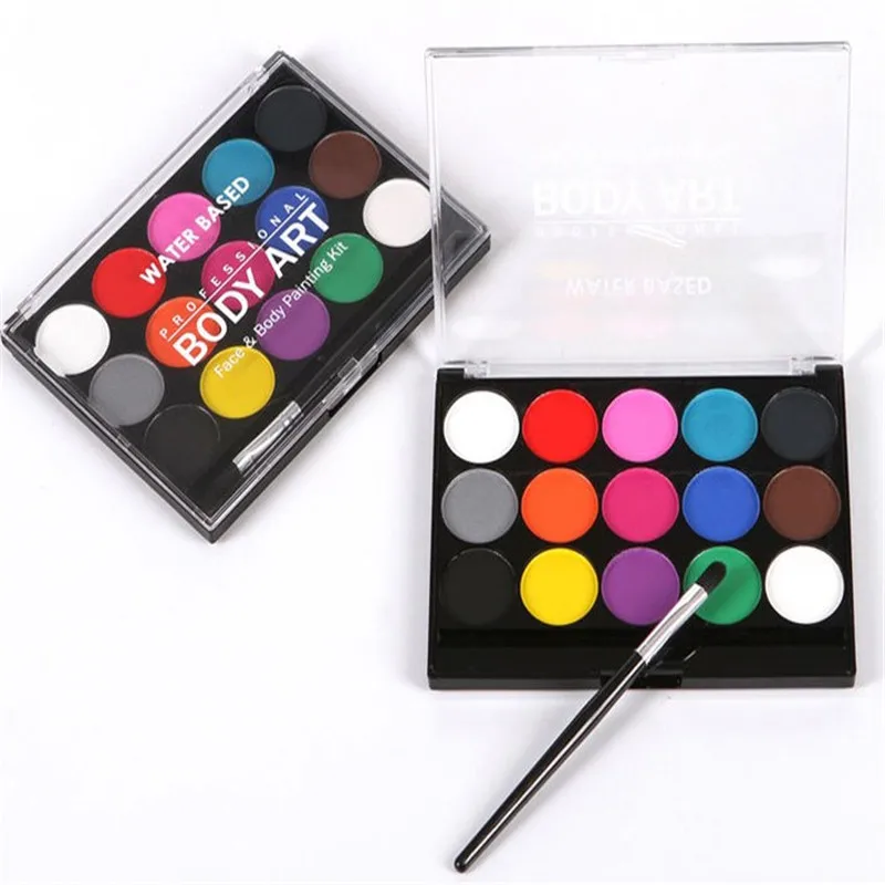 Safety Harmless Professional Metal Box UV Sexy Nude Body And Face Painting For Girl OEM