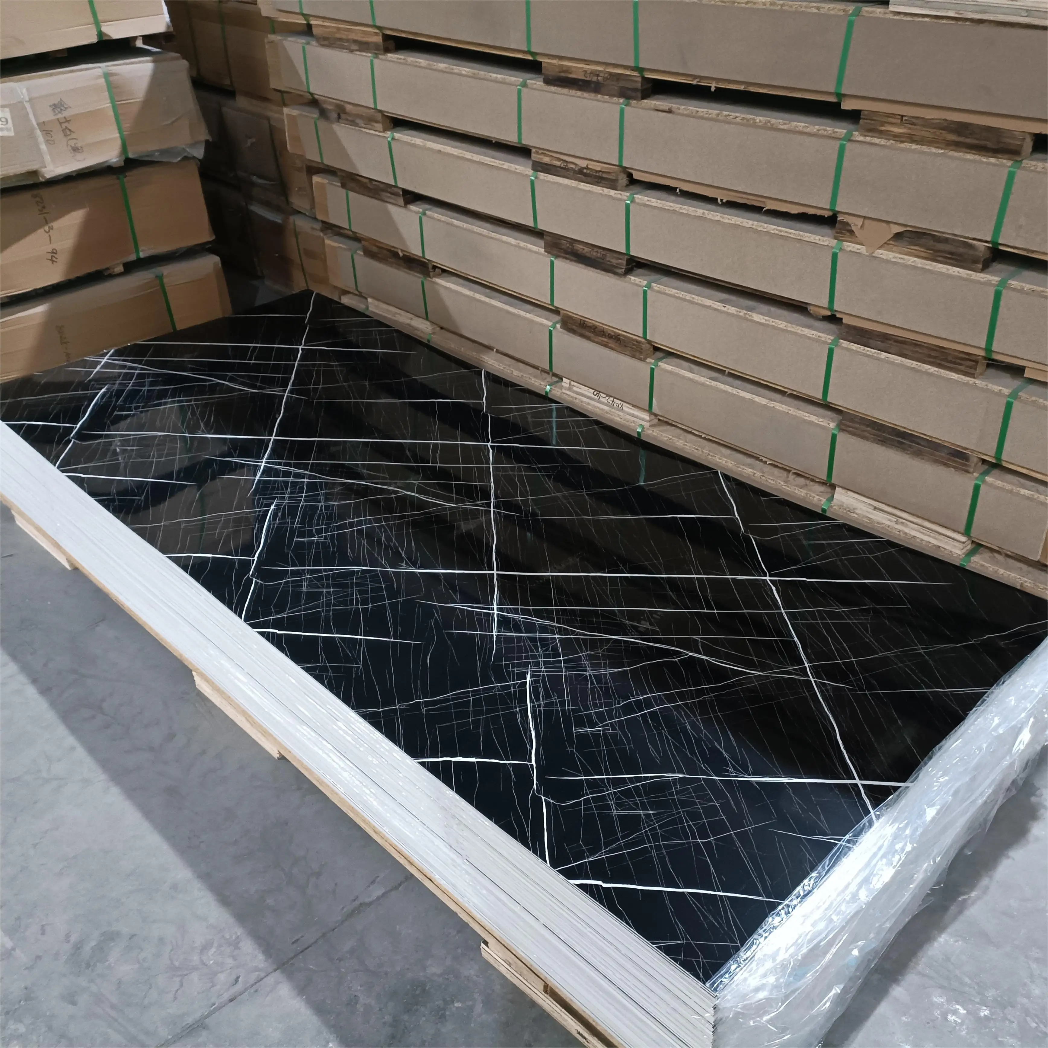 Factory direct sale uv marble pvc wall panels pvc cladding new boards for TV background decoration